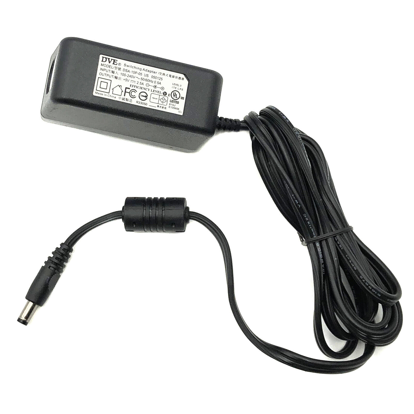 *Brand NEW*Genuine DVE 12.5W +5V 2.5A Switching AC Adapter Model DSA-15P-05 US 050125 Power Supply